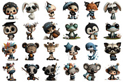 Whimsical Animals Clipart, an Illustration by designcity5 (Thumbnail 2 of 5)