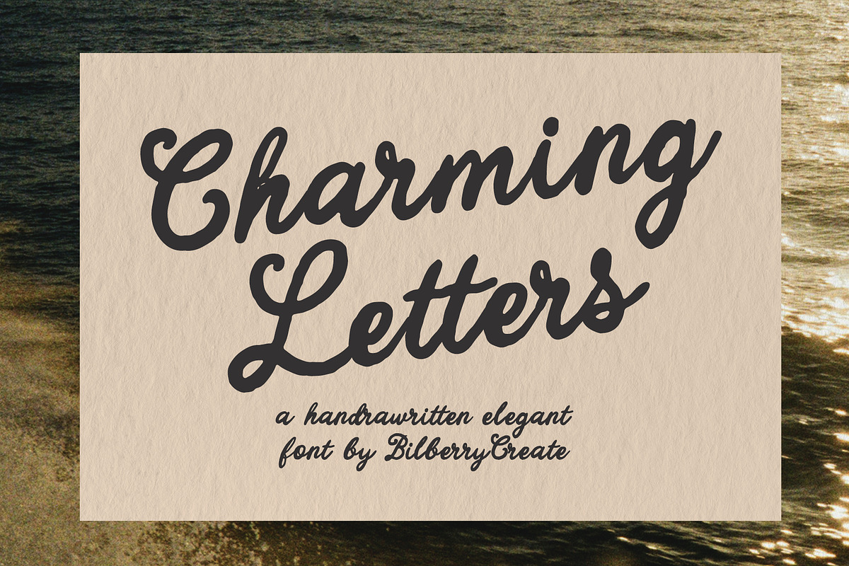 Charming Letters – Elegant Font, a Handwritten Font by BilberryCreates (Photo 1 of 14)
