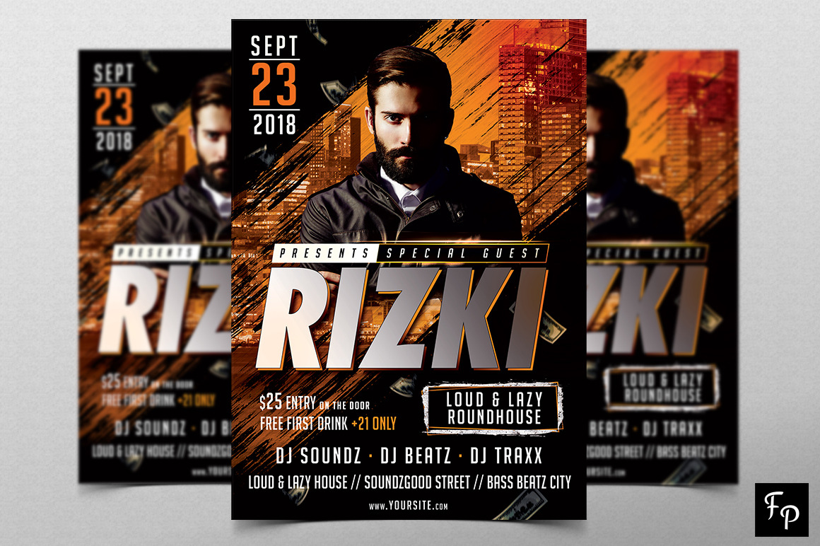 Dj Flyer v4, a Flyer Template by FlyerPig