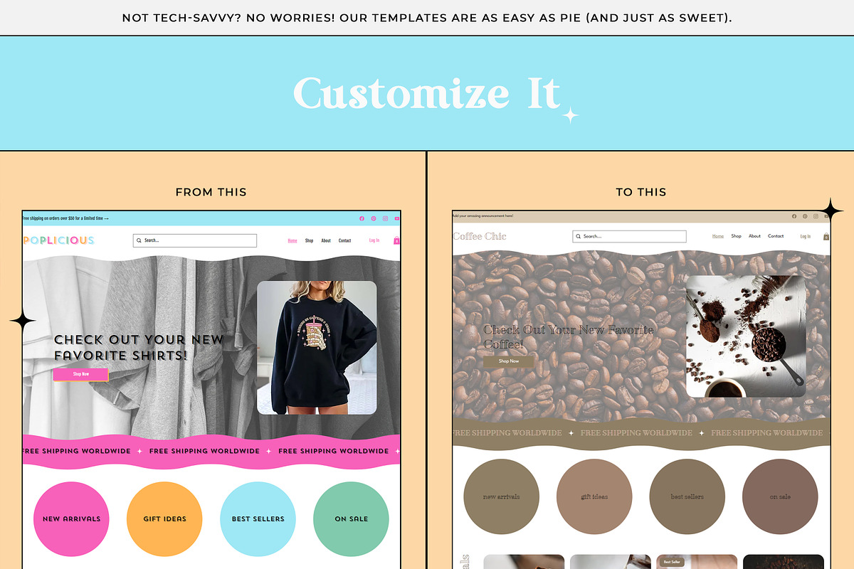 Poplicious Wix Template, a Wix Template by Girl Boss From Home (Photo 5 of 6)