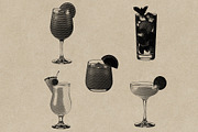Cocktails Engraving Collection, an Object Graphic by Kaizla03 (Thumbnail 3 of 4)