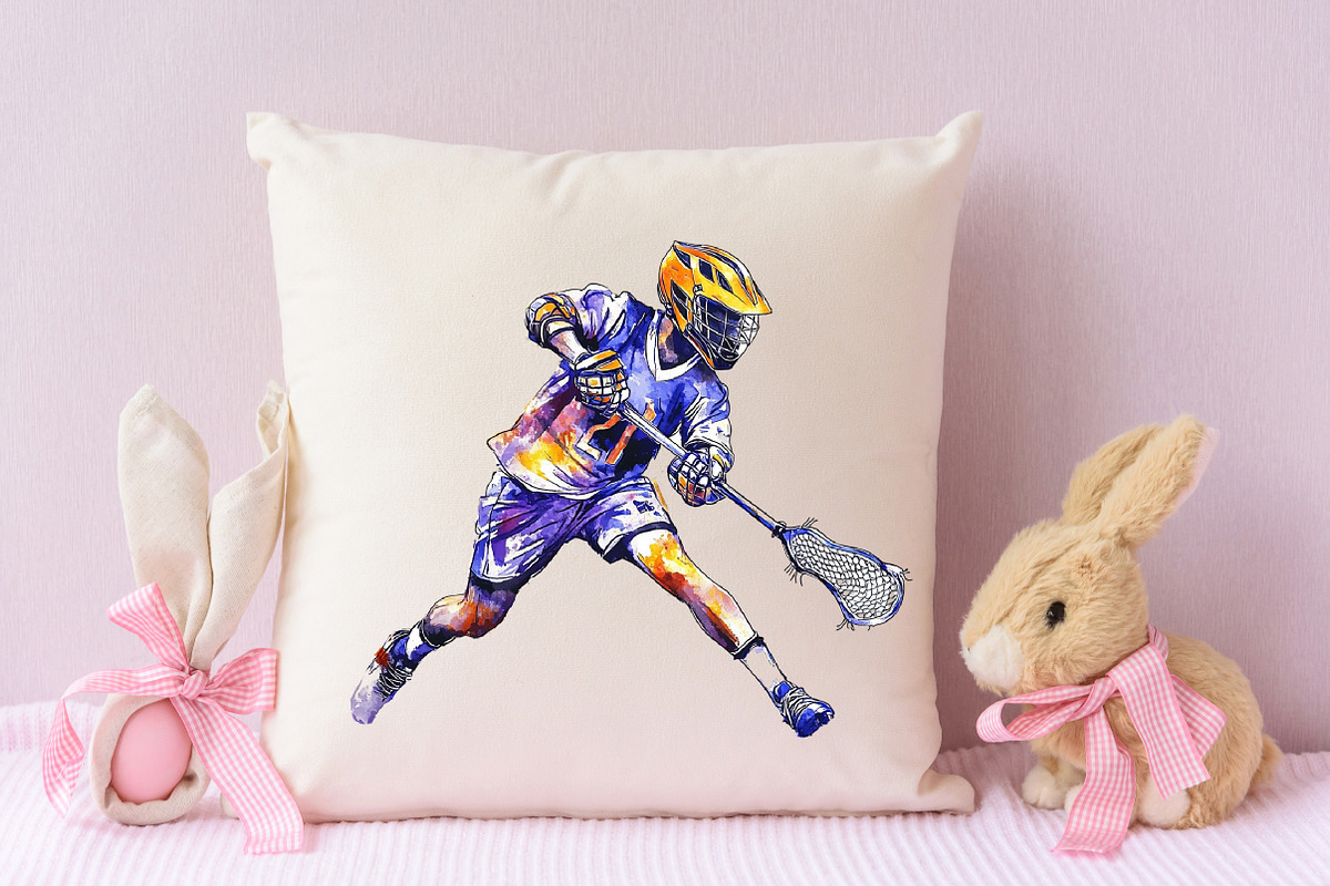 Lacrosse Watercolor Cliparts, an Illustration by RobertsArt (Photo 5 of 7)