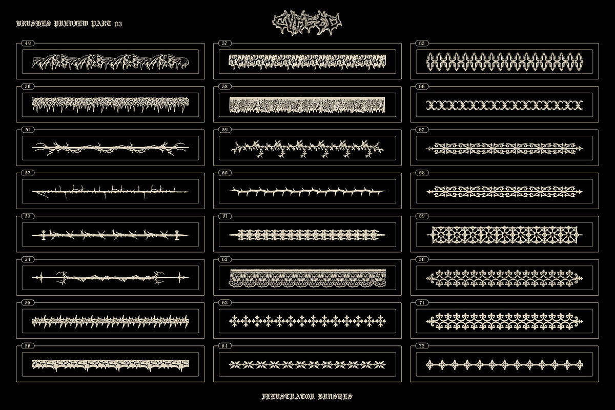 Cursed Illustrator Brushes, a Brush Add-On by MiksKS (Photo 18 of 24)