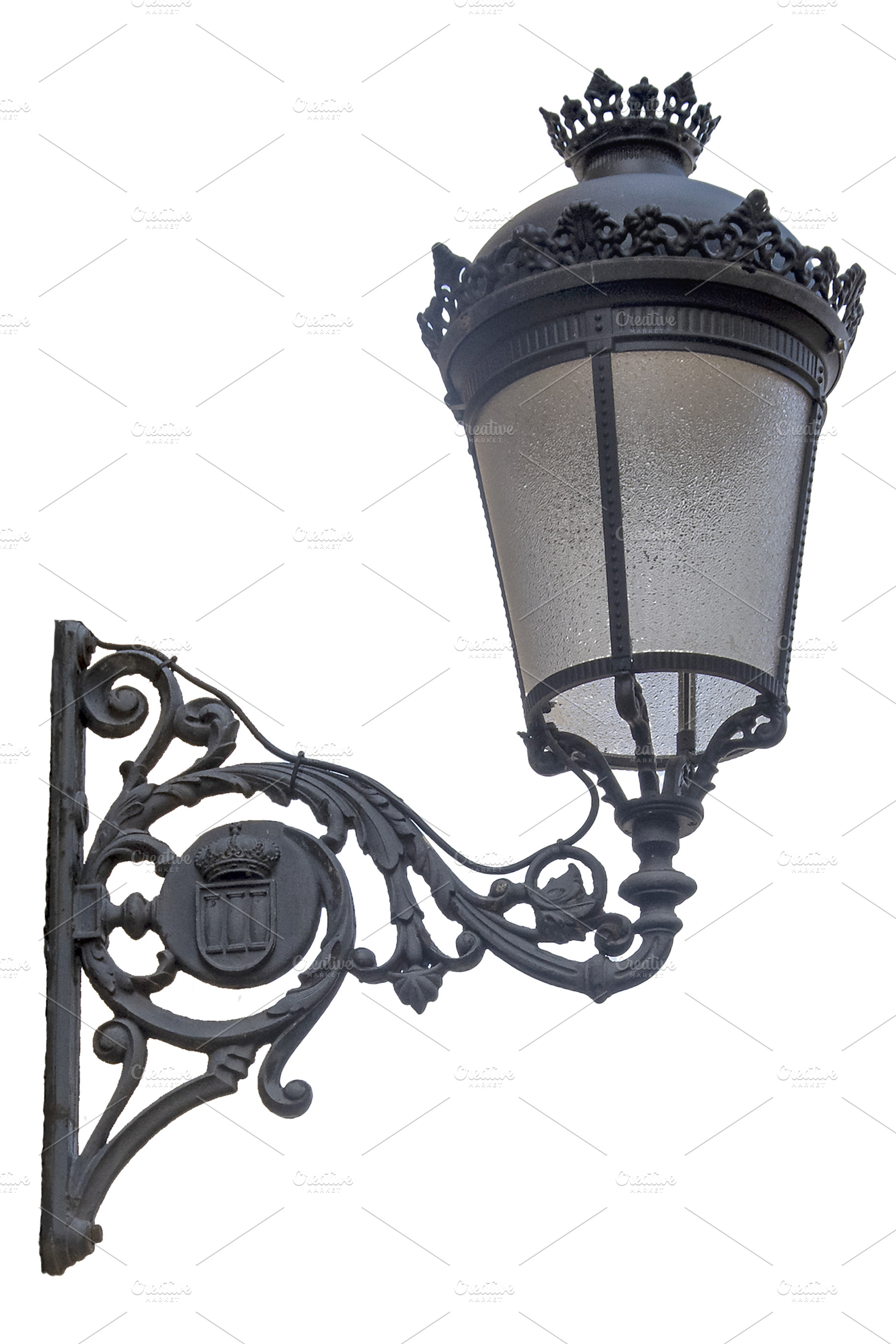 Decorative historic wall lantern, a Photo by DanFLCreativo
