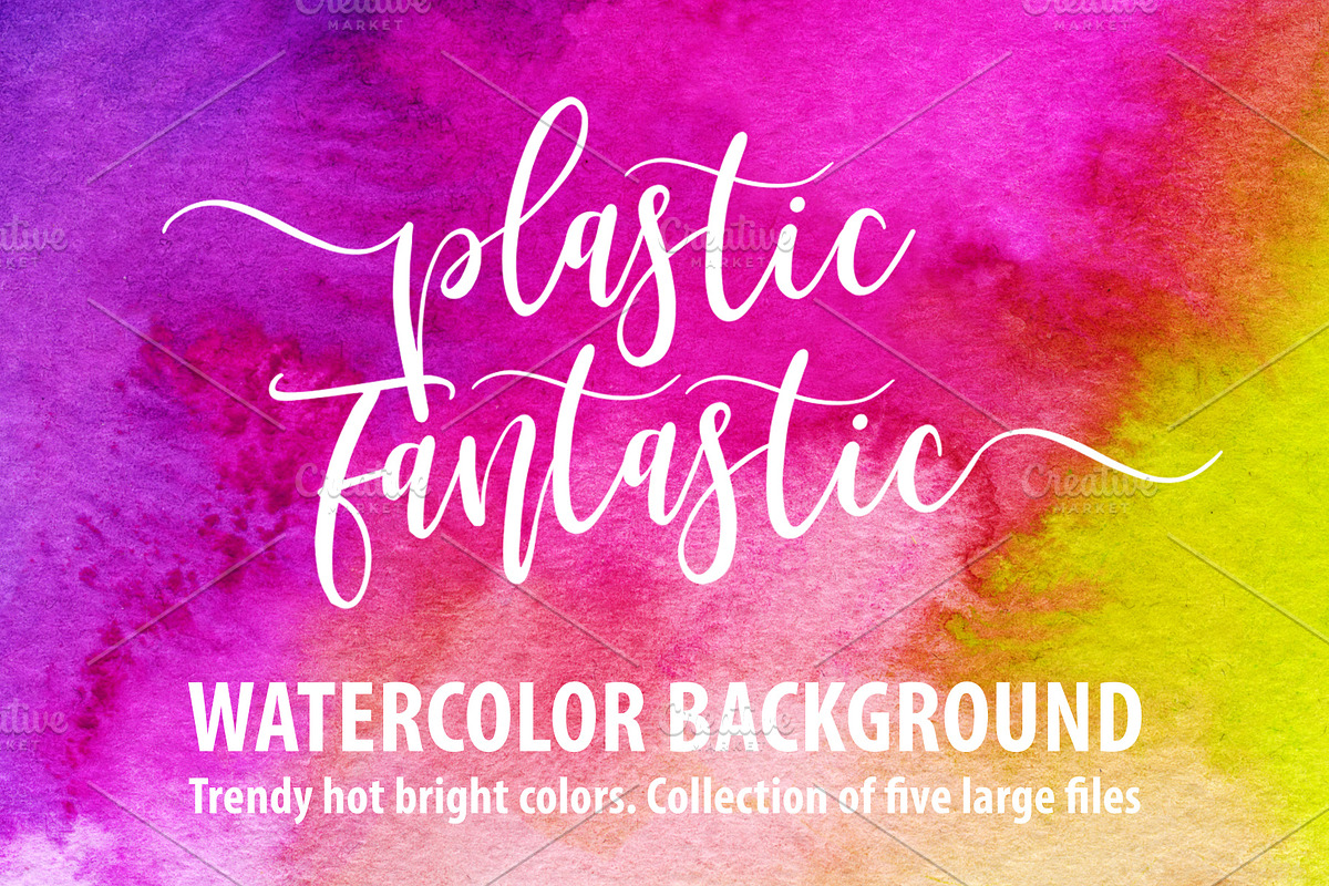 Plastic Fantastic watercolor, a Texture Graphic by coconut_forest (Photo 1 of 9)