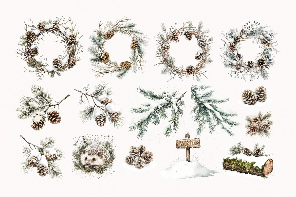 Winter Woodland, an Animal Illustration by PeDe Designs (Photo 5 of 8)