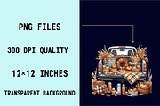 Fall Autumn Truck  Sublimation Clipa, an Illustration by SVGArt (Thumbnail 7 of 8)