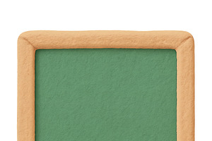 Chalkboard with erasers and green su, an Illustration by Dvoevnore photos