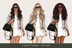 Girl Boss Clipart - Png