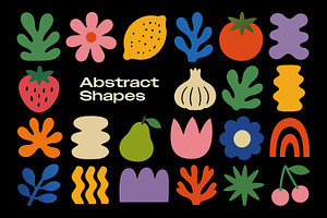MATISSE: Cutout Abstract Elements, an Object Graphic by pixelbuddha.net
