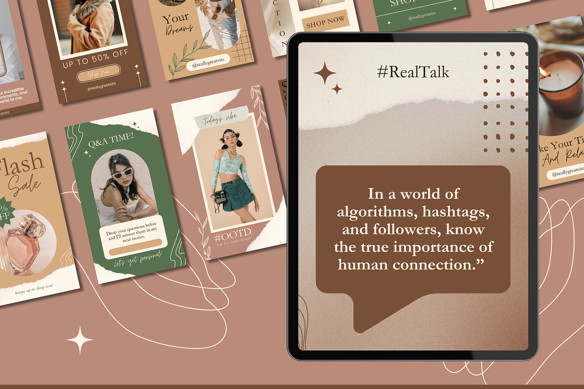 350 Social Media Stories Templates, a Templates & Theme by TemplateCastleStore (Photo 5 of 9)