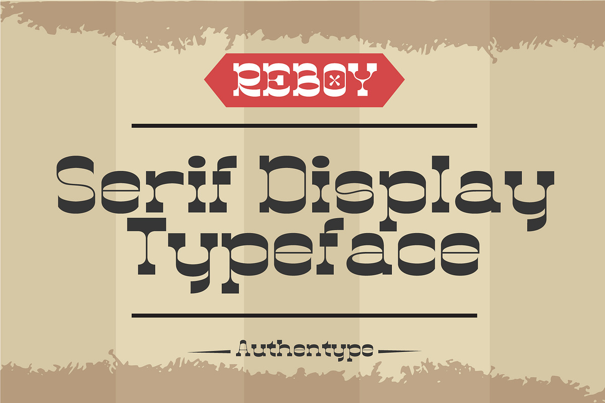 Reboy-Display Typeface