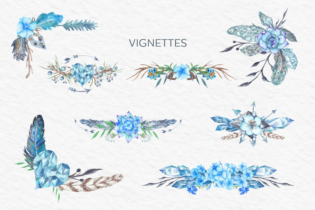 Boho Watercolor Bundle, a Background Graphic by kisikoida (Photo 7 of 15)