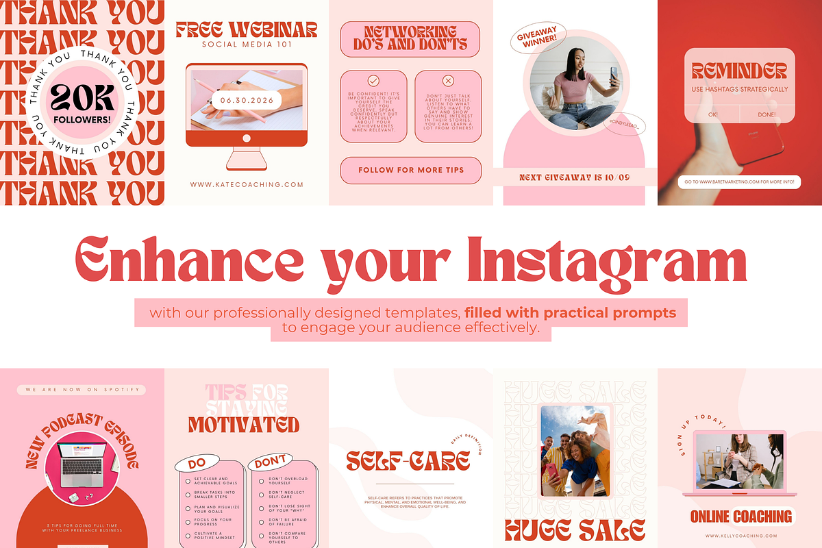 Coaching Instagram Post Templates, a Social Media Template by Hell Yeah Designs (Photo 6 of 7)