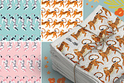 Tigers - 44 Seamless Patterns, a Pattern Graphic by Blue Lela Design (Thumbnail 12 of 13)