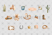Little Cowboy Baby Shower Clipart, a Decorative Illustration by BigCakeBee (Thumbnail 3 of 4)