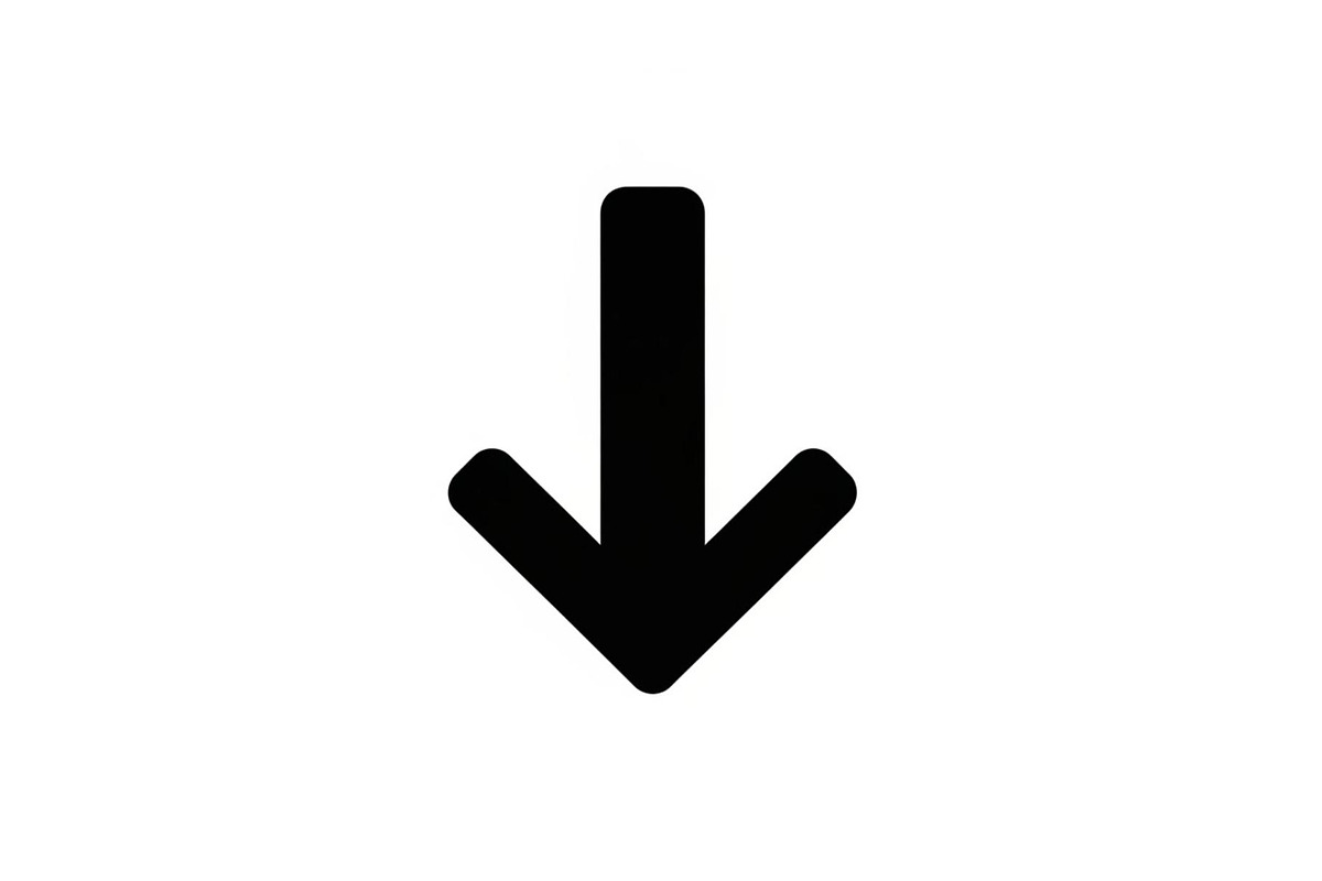 Bold Down Arrow Minimal Icon Bundle, an Icon by hafijul (Photo 8 of 10)