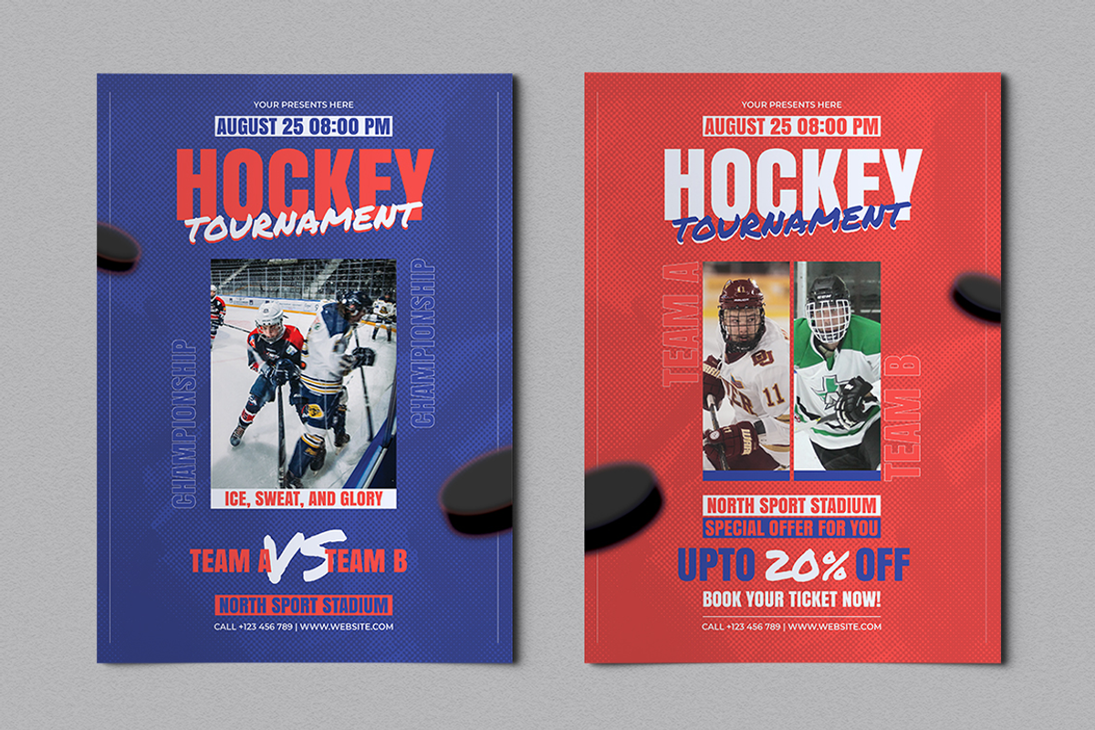 Yelaso - Hockey Tournament Flyer, a Flyer Template by Attype (Photo 3 of 4)