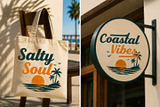 Beach Sunset is a bold and stylish, a Handwritten Font by cocodesign (Thumbnail 5 of 8)