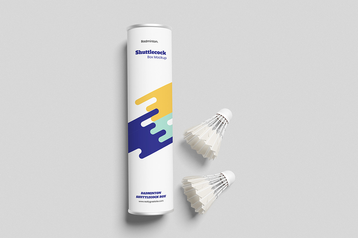 Badminton Shuttlecock Mockup, a Product Mockup by swsi-studio (Photo 4 of 5)