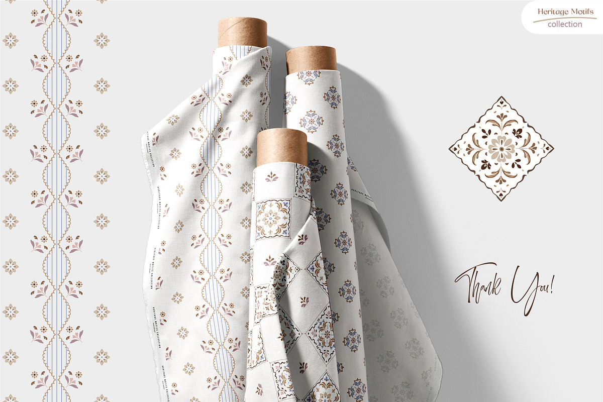 Heritage Motifs - Seamless Patterns, a Pattern Graphic by InaCorart (Photo 12 of 12)