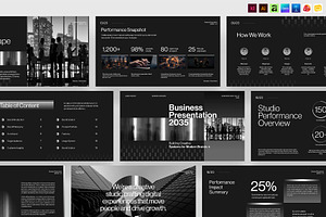 Dark Business Presentation Template