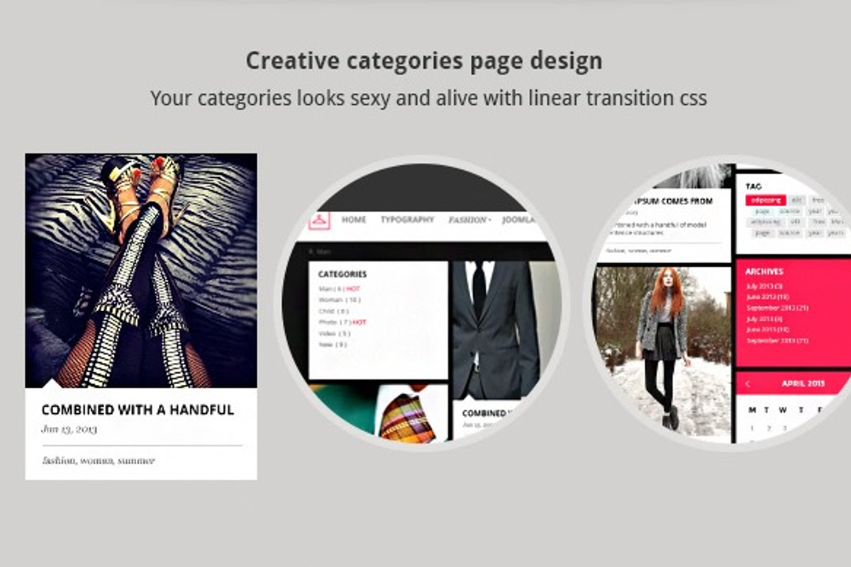 Fashion - Blog & Portfolio Template, a Websites & App Template by JoomlaUX (Photo 3 of 5)