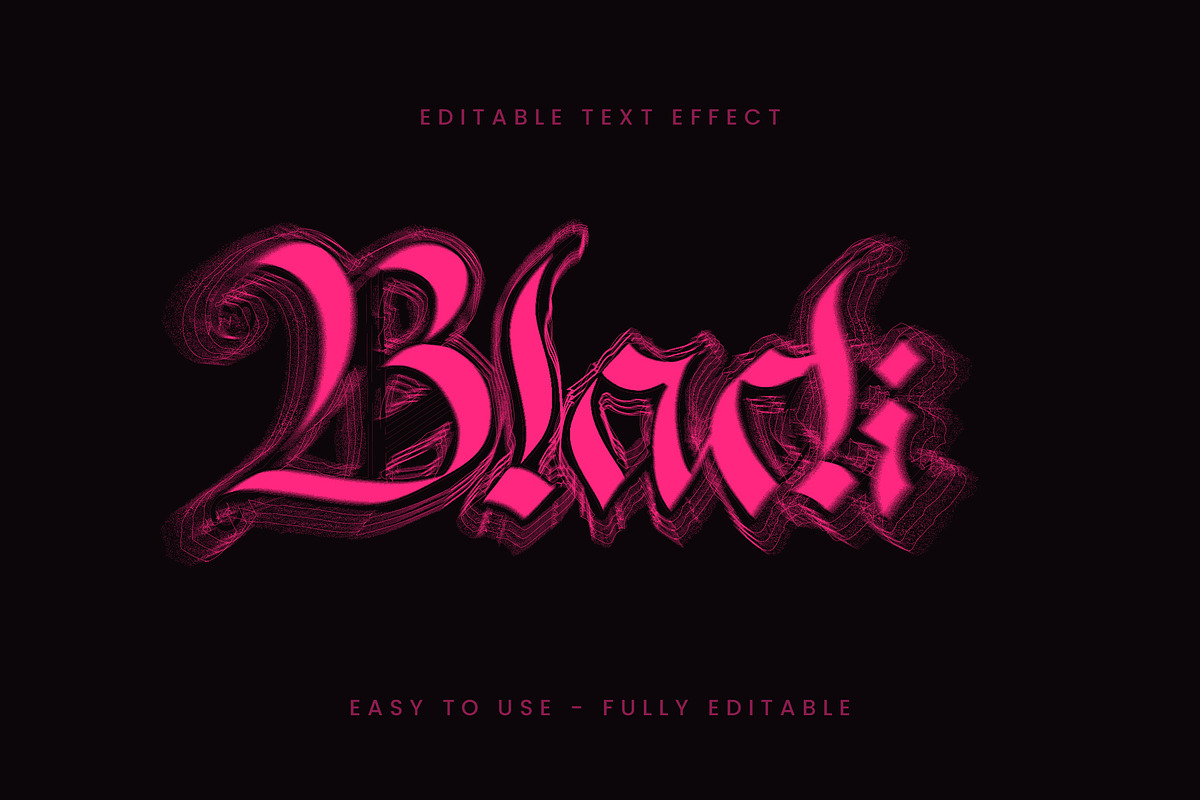 Neon Gothic Text Effect preview 3