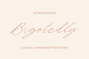 Bigotedly - Casual Handwritten Font