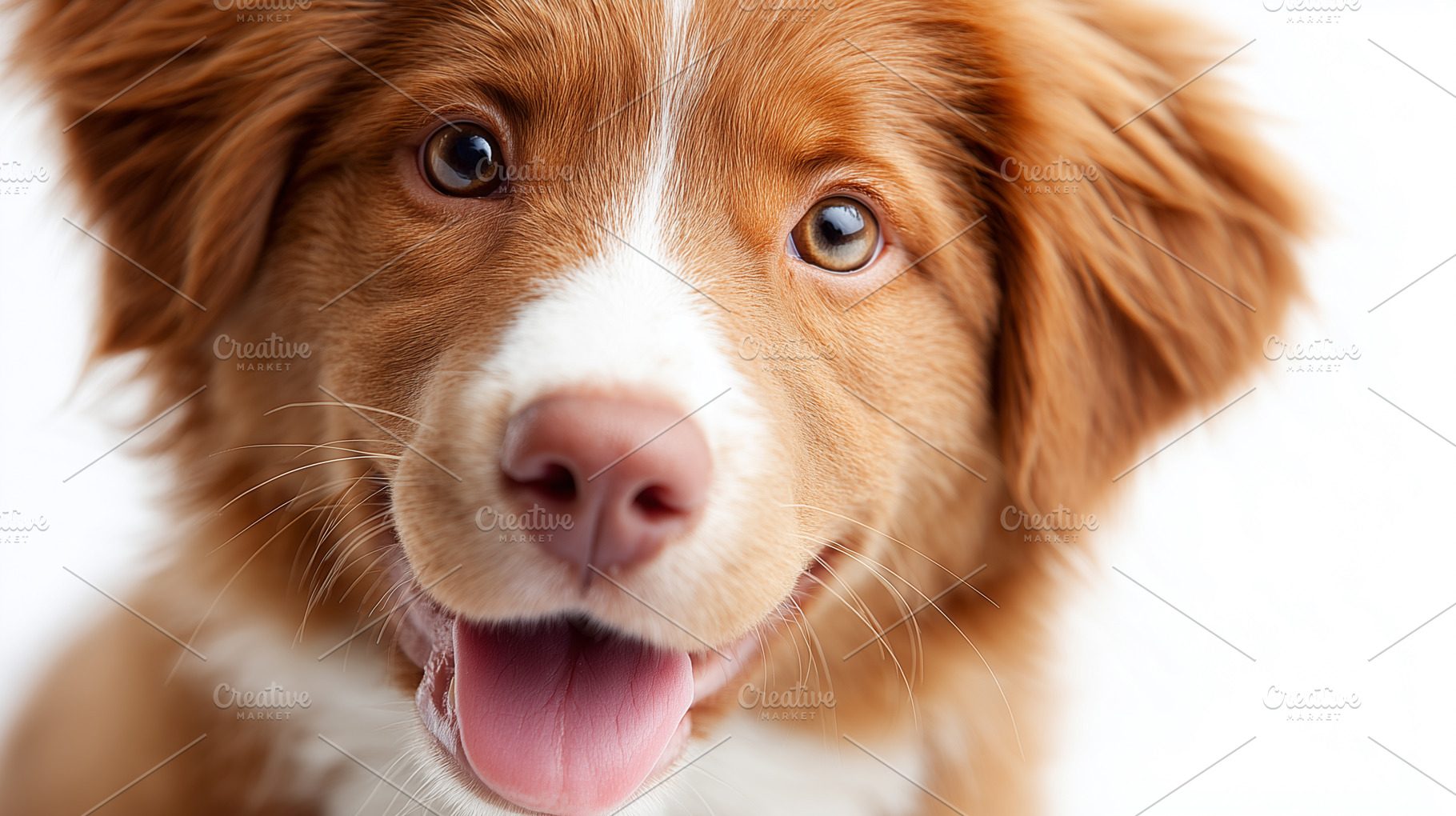 Portrait of a happy nova scotia dog, an Animal Photo by MistyDay