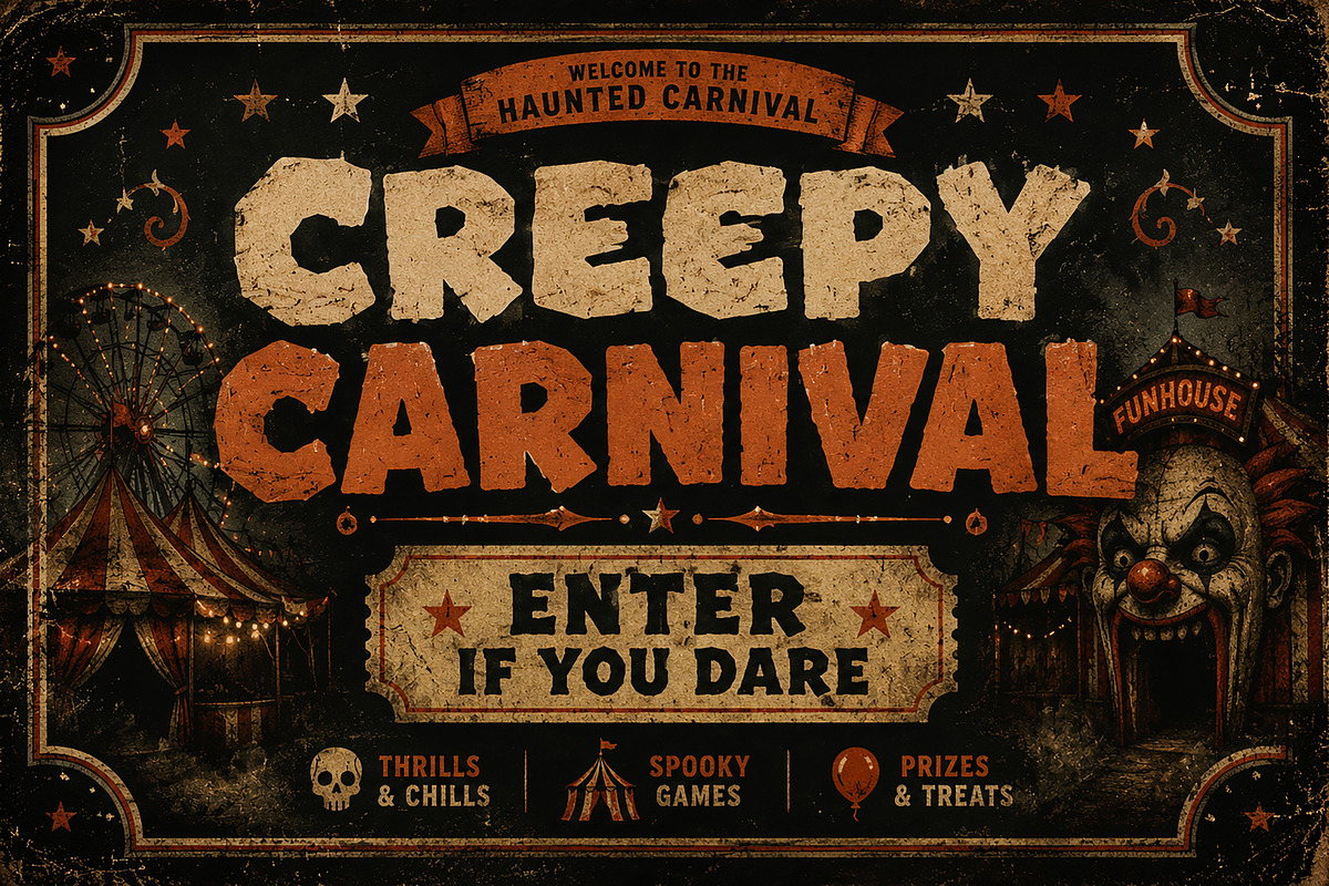 Haunted Block, a Slab Serif Font by Wow Magic (Photo 5 of 6)