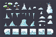 Winter Tile set for Platform Game, an Object Graphic by Andrew Bzh. (Thumbnail 3 of 5)
