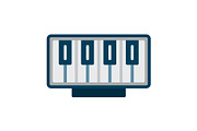 Piano Flat Icon, an Icon by Pexelpy (Thumbnail 1 of 2)