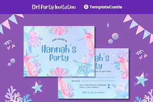 Adventure Sea-Themed Birthday Party, a Design Template by TemplateCastleStore