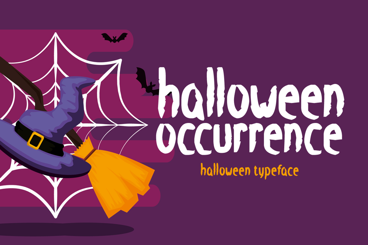 Halloween Occurrence Typeface, a Font by Seemly Fonts (Photo 1 of 4)