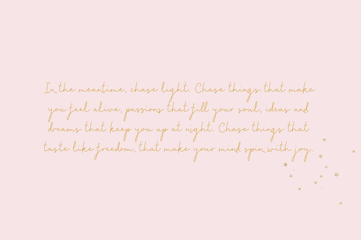 Passion Script Font preview 5