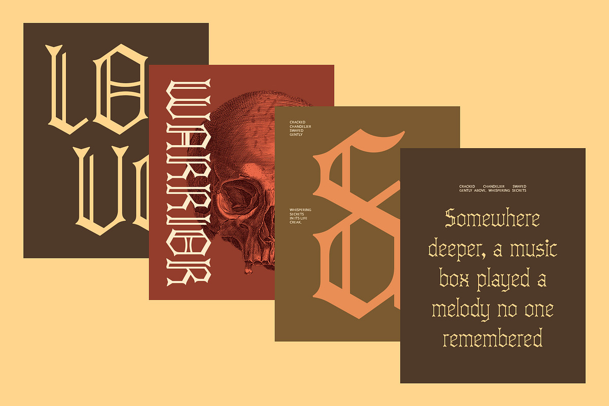 CS Drusilla – Blackletter Font, a Blackletter Font by Craft Supply Co. (Photo 6 of 8)