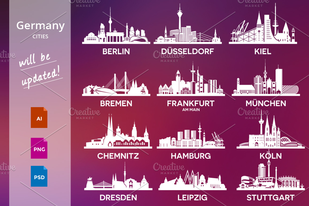 Germany Cities, an Illustration by Yulia (Photo 1 of 4)
