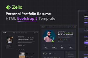 Zelio - Personal Portfolio HTML, a HTML Template by AliThemes
