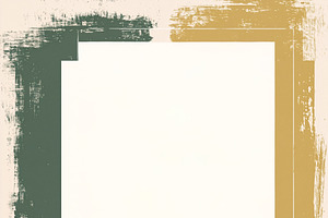 Abstract background border design creating a frame with brush st, an Illustration by Studio ANNA