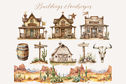 Cute Cowboy Clipart Set, a Person Illustration by ClipArtCharm (Thumbnail 5 of 5)