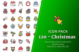 120 Christmas Icons | Icon Pack