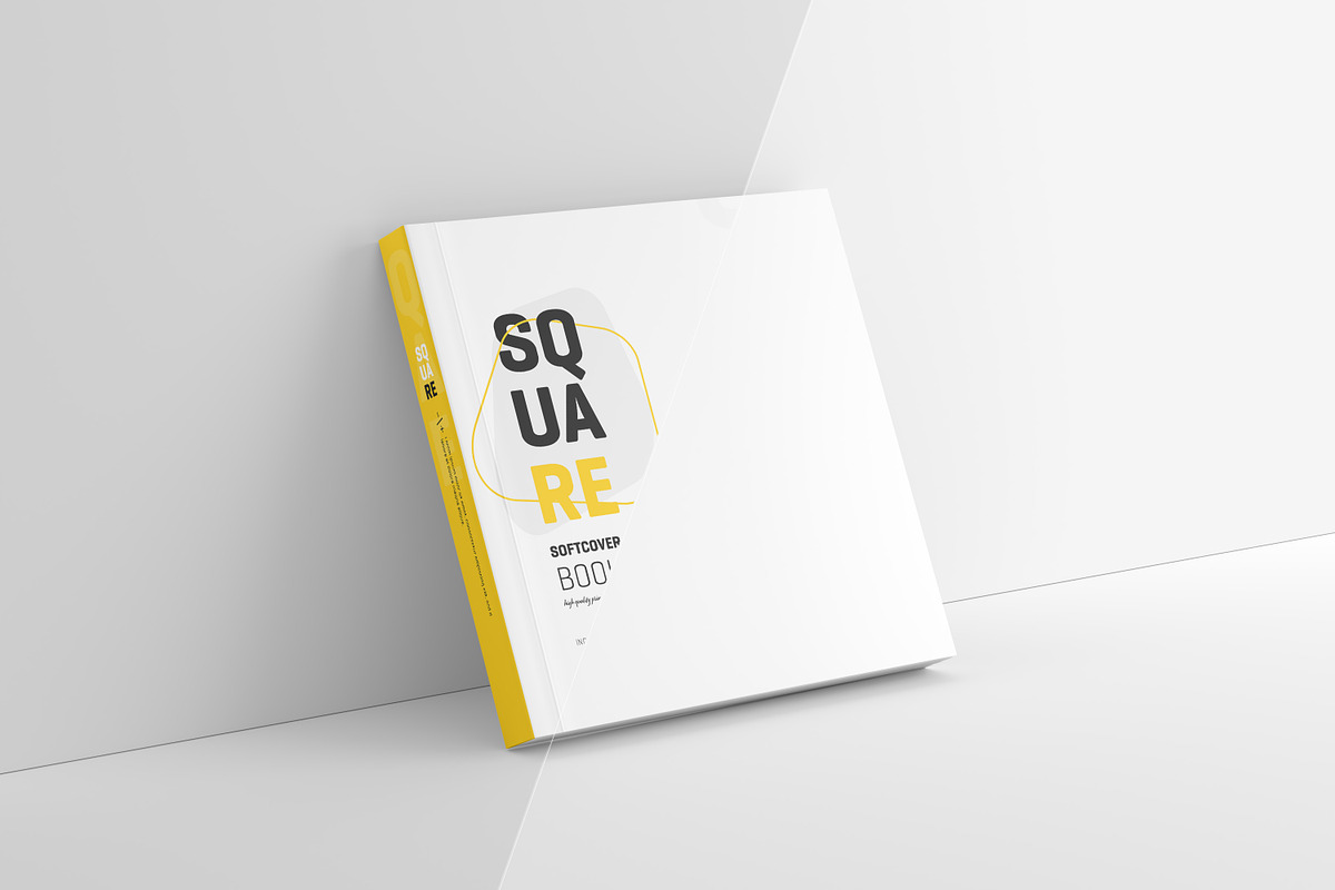 Square Softcover Book Mockup, a Books & Magazine Mockup by Toasin Studio (Photo 4 of 20)