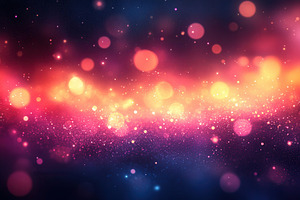 Colorful bokeh light effect creates, a Photo by Tanuart