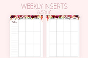 Weekly Planner Inserts 8.5x11 Boho, a Stationery Template by EasyLifePlanners (Thumbnail 2 of 4)