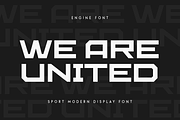Engine - Sport Modern Font, a Sans Serif Font by Hamz Studio (Thumbnail 9 of 16)