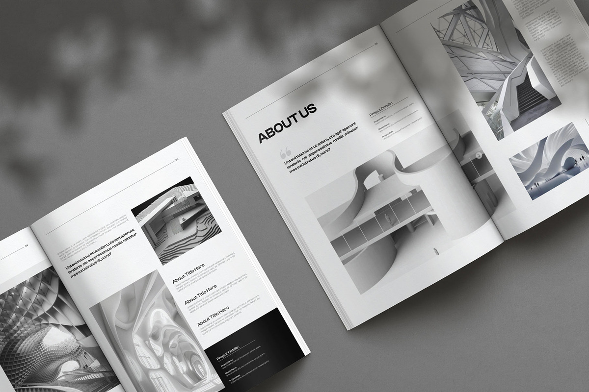 Architecture Portfolio Template, a Brochure Template by Creative-Work (Photo 3 of 7)