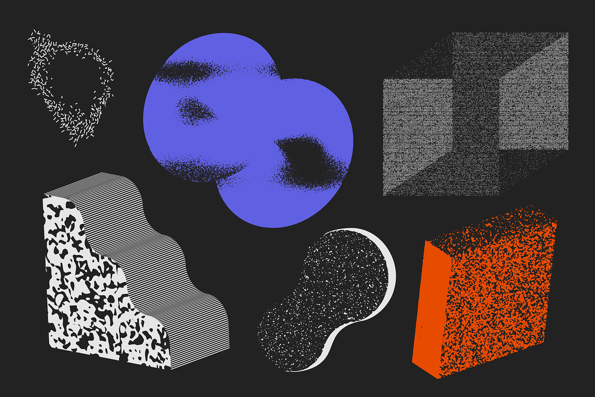 90 Vector Texture Shapes, a Background Graphic by softulka (Photo 10 of 16)