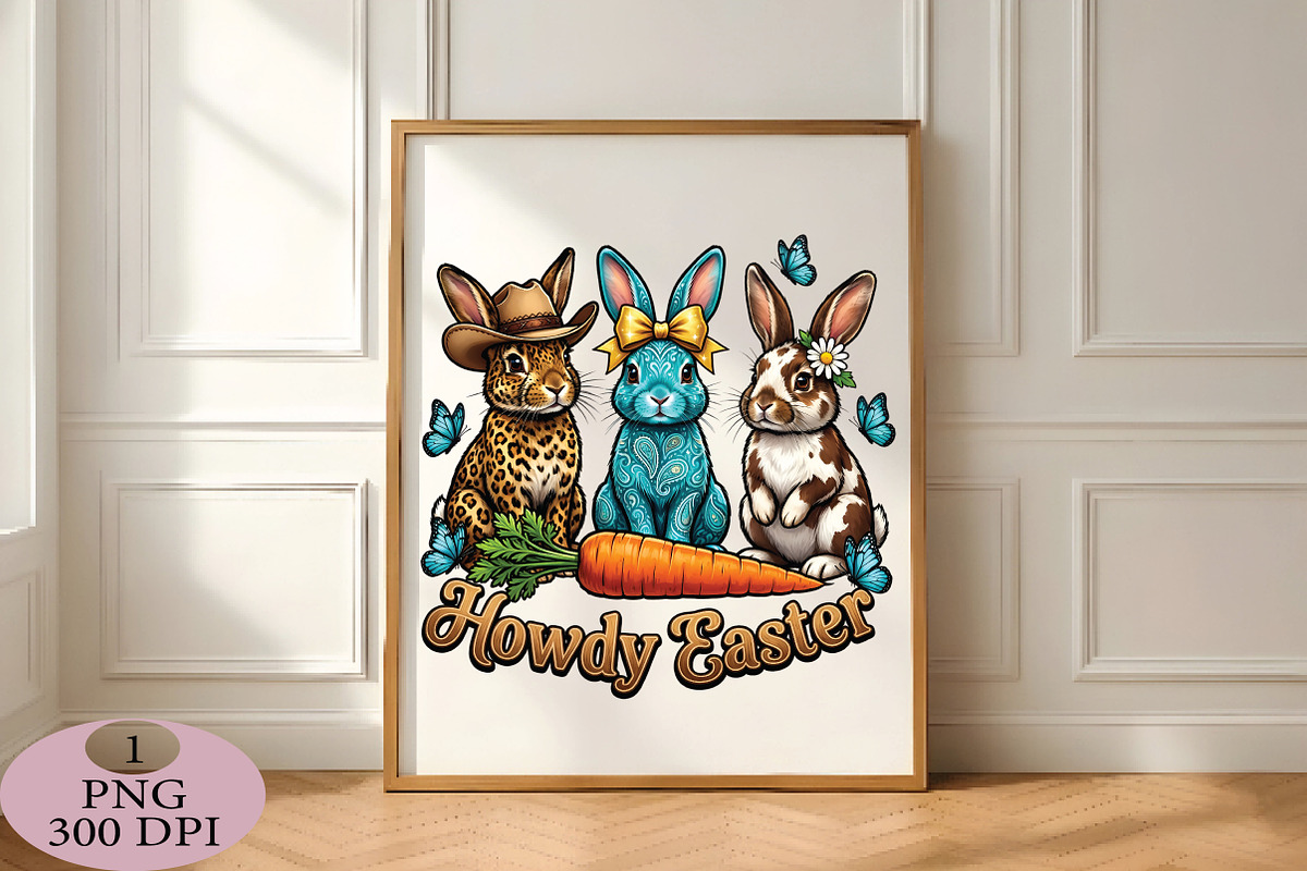 Howdy Easter Bunny PNG, an Illustration by Daily.Designs (Photo 4 of 5)