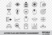 Action Plan Project Management icon, an Outline Icon by Unique Design Team (Thumbnail 1 of 3)